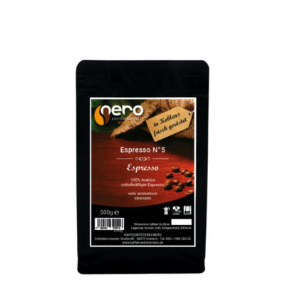 Nero Espresso No5 500g Genussformat Genuss Shop