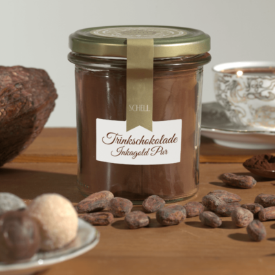 Schell Trinkschokolade Inkagold Pur Genussformat Genuss Shop